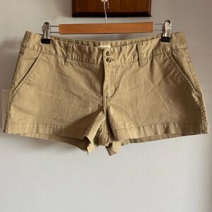 Mossimo Supply Co Y2K Khaki Tan Chino Low Rise Short Cotton Shorts w Pockets Med